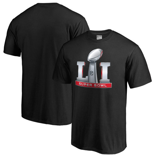Super Bowl LI Pro Line by Fanatics Branded Primary Logo T-Shirt - Black